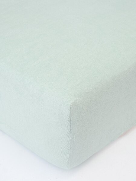 MK Lůžkoviny Froté prostěradlo do postýlky 70 × 140 cm - mátová