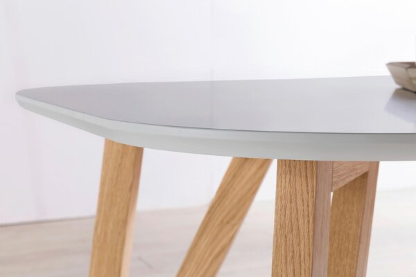 JÍDELNÍ STŮL, dub, šedá, přírodní barvy, 120/80/76 cm MID.YOU - Jídelní stoly, Online Only
