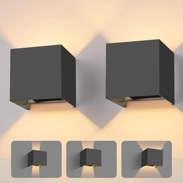 LED fasádní svítidlo 6 W, IP54, neutrální bílá