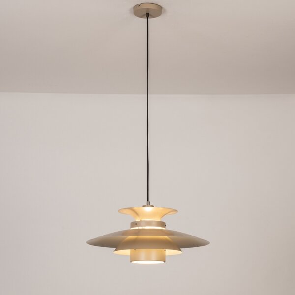 Závěsné retro svítidlo nad jídelní stůl Mansfeldt Light Taupe (LMD)