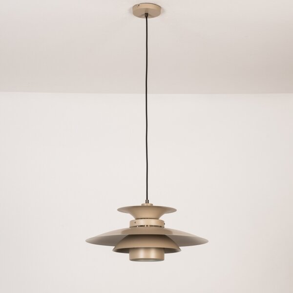 Závěsné retro svítidlo nad jídelní stůl Mansfeldt Light Taupe (LMD)