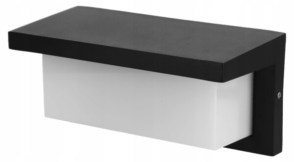 LED fasádní svítidlo 10 W, 600 lm, IP54, neutrální bílá, 255 × 125 × 125 mm