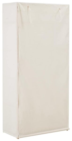 Šatní skříň bílá 79 x 40 x 170 cm textil 248192