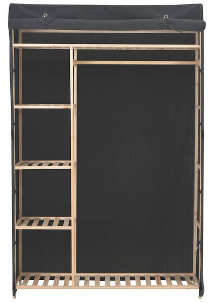 Šatní skříň šedá 110 x 40 x 170 cm textil 248189
