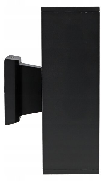 Fasádní svítidlo GU10, černé, IP54, 26,5 × 9 × 15 cm