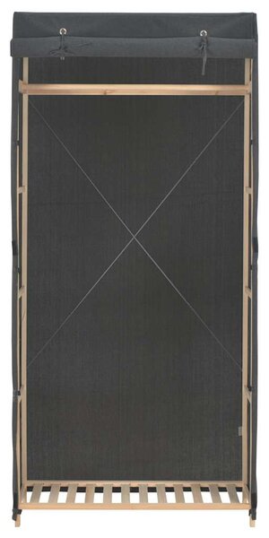 Šatní skříň šedá 79 x 40 x 170 cm textil 248193