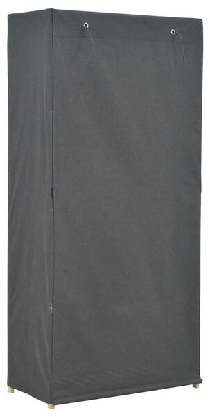 Šatní skříň šedá 79 x 40 x 170 cm textil 248193