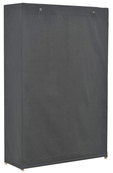 Šatní skříň se 3 policemi šedá 110 x 40 x 170 cm textil 248188