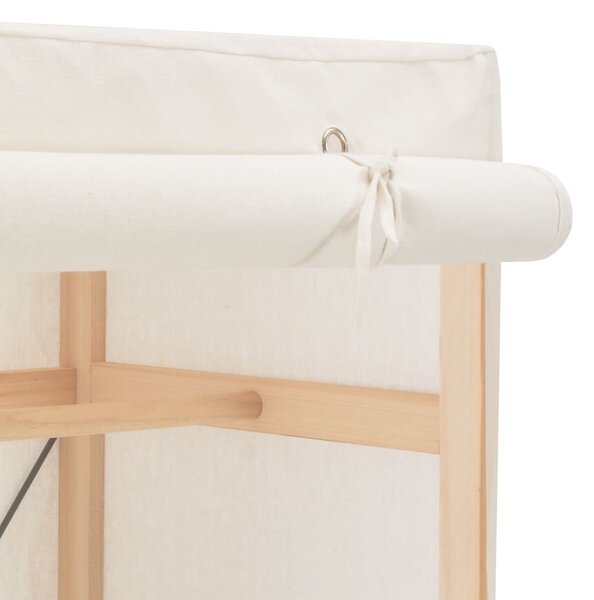 Šatní skříň bílá 79 x 40 x 170 cm textil 248192