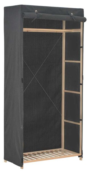 Šatní skříň šedá 79 x 40 x 170 cm textil 248193