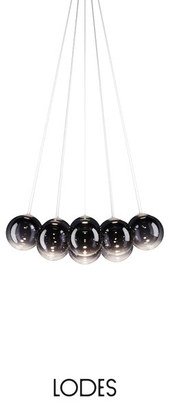 Lodes Designové závěsné LED svítidlo RANDOM CLOUD, 14x ø23cm, š. 103 cm, CRI90 Barva: Sněhově bílá, Teplota světla: 2700K - teplá bílá