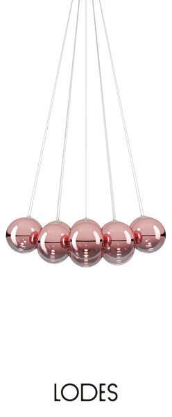 Lodes Designové závěsné LED svítidlo RANDOM CLOUD, 14x ø23cm, š. 103 cm, CRI90 Barva: Sněhově bílá, Teplota světla: 2700K - teplá bílá
