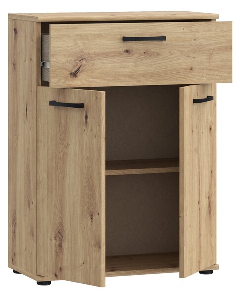 Komoda DUNANUEJ 1 se zásuvkou, dub artisan