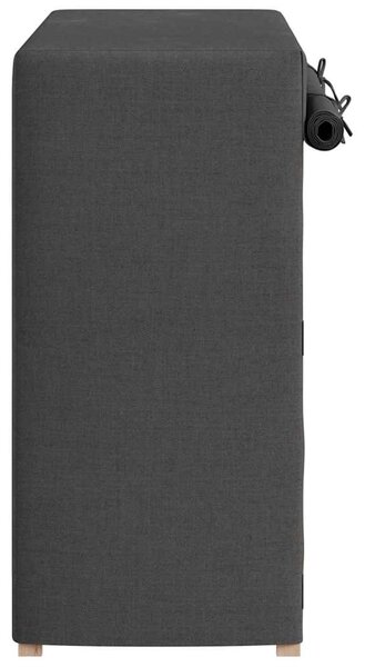Botník s potahem šedý 79 x 40 x 80 cm textil 248195