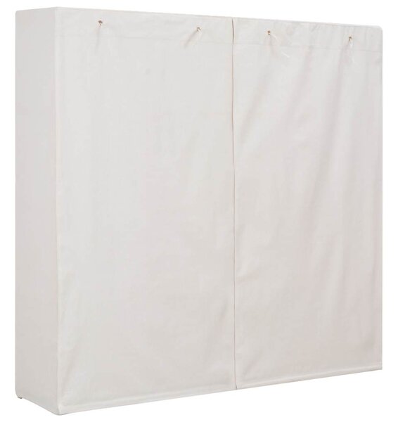 Šatní skříň bílá 173 x 40 x 170 cm textil 248198
