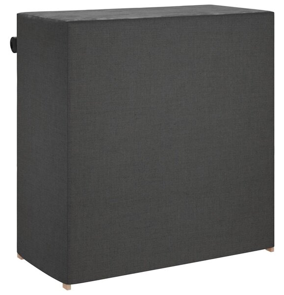 Botník s potahem šedý 79 x 40 x 80 cm textil 248195