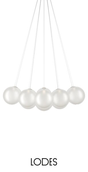 Lodes Designové závěsné LED svítidlo RANDOM CLOUD, 14x ø28cm, š. 125 cm, CRI90 Barva: Transparentní, Teplota světla: 2700K - teplá bílá