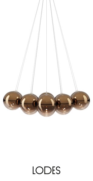 Lodes Designové závěsné LED svítidlo RANDOM CLOUD, 14x ø28cm, š. 125 cm, CRI90 Barva: Transparentní, Teplota světla: 2700K - teplá bílá