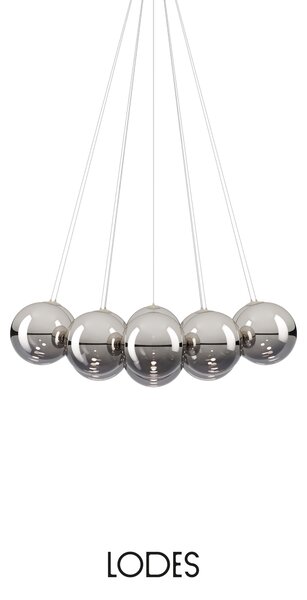 Lodes Designové závěsné LED svítidlo RANDOM CLOUD, 14x ø28cm, š. 125 cm, CRI90 Barva: Transparentní, Teplota světla: 2700K - teplá bílá