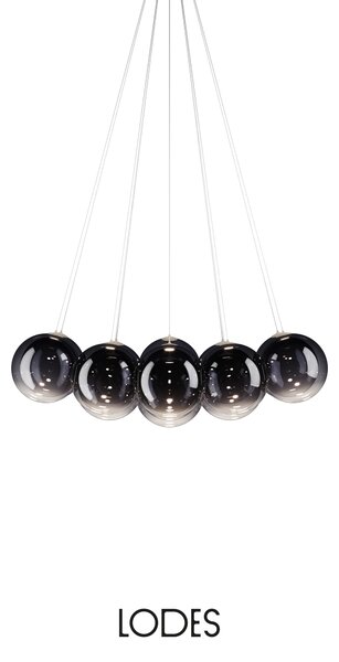 Lodes Designové závěsné LED svítidlo RANDOM CLOUD, 14x ø28cm, š. 125 cm, CRI90 Barva: Transparentní, Teplota světla: 2700K - teplá bílá