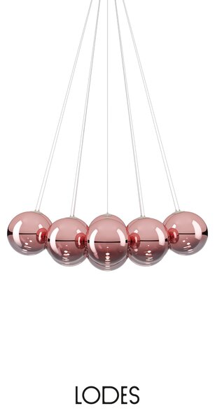 Lodes Designové závěsné LED svítidlo RANDOM CLOUD, 14x ø28cm, š. 125 cm, CRI90 Barva: Transparentní, Teplota světla: 2700K - teplá bílá