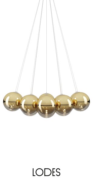 Lodes Designové závěsné LED svítidlo RANDOM CLOUD, 14x ø28cm, š. 125 cm, CRI90 Barva: Transparentní, Teplota světla: 2700K - teplá bílá