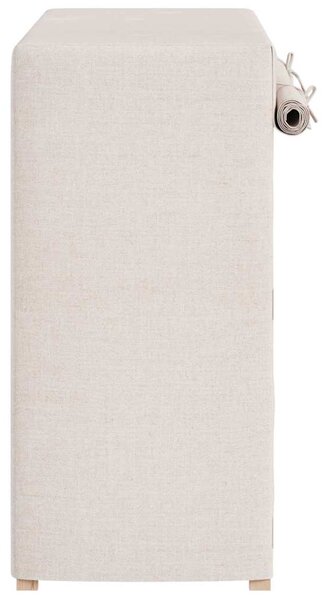 Botník s potahem bílý 79 x 40 x 80 cm textil 248194