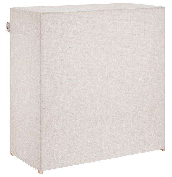 Botník s potahem bílý 79 x 40 x 80 cm textil 248194