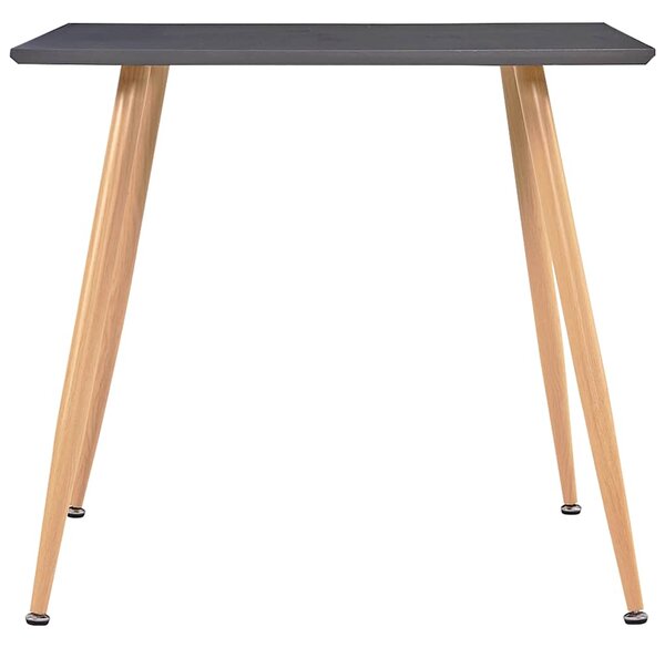 Jídelní stůl šedý a dubový 80,5 x 80,5 x 73 cm MDF 248311