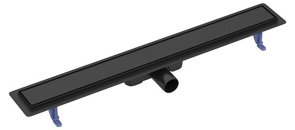Cersanit Tako, lineární odtokový žlab s oboustranným roštem 90cm, černá, S907-011