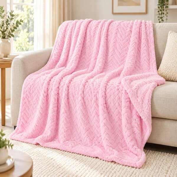 Deka 160x200 cm SPRINGOS Splendit HA7142 růžová