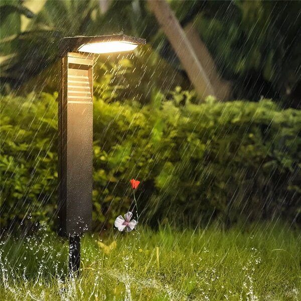 LED solární zápichové svítidlo 3000 K, teplá bílá, IP54, šířka 9 cm