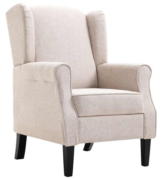 Křeslo béžové textil 248614