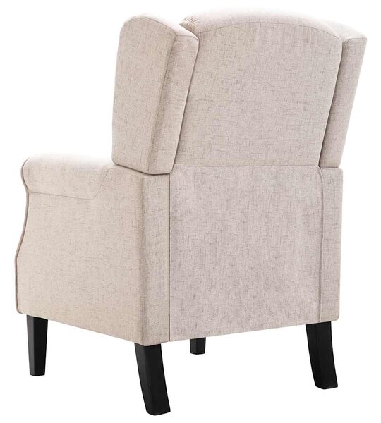 Křeslo béžové textil 248614