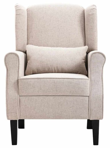 Křeslo béžové textil 248614