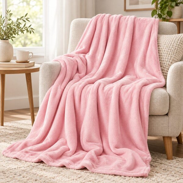 Deka 200x220 cm SPRINGOS Grande HA7210 růžová