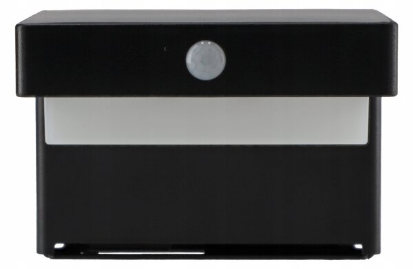 LED fasádní svítidlo 5 W, 400 lm, pohybové čidlo, IP44, teplá bílá, 11,5 × 8 × 12 cm
