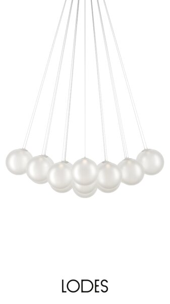 Lodes Designové závěsné LED svítidlo RANDOM CLOUD, 23x ø23cm, š. 141 cm, CRI90 Barva: Transparentní, Teplota světla: 2700K - teplá bílá