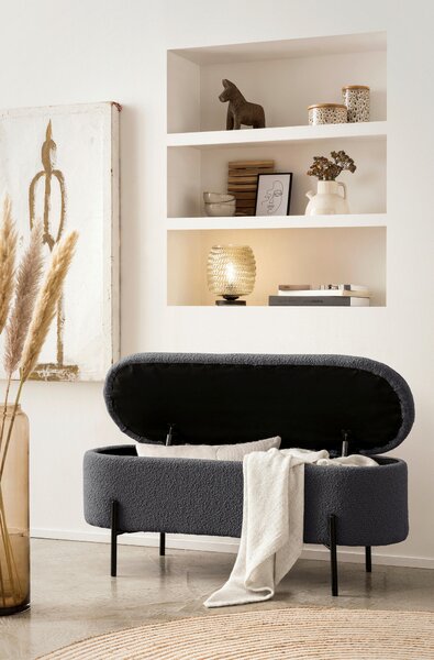 TABURETOVÁ LAVICE, textil, 110/44/40 cm Livetastic - Taburety, Online Only