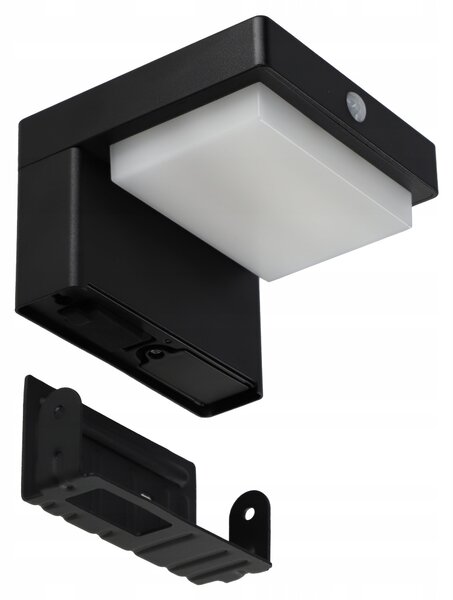 LED fasádní svítidlo 5 W, 400 lm, pohybové čidlo, IP44, teplá bílá, 11,5 × 8 × 12 cm