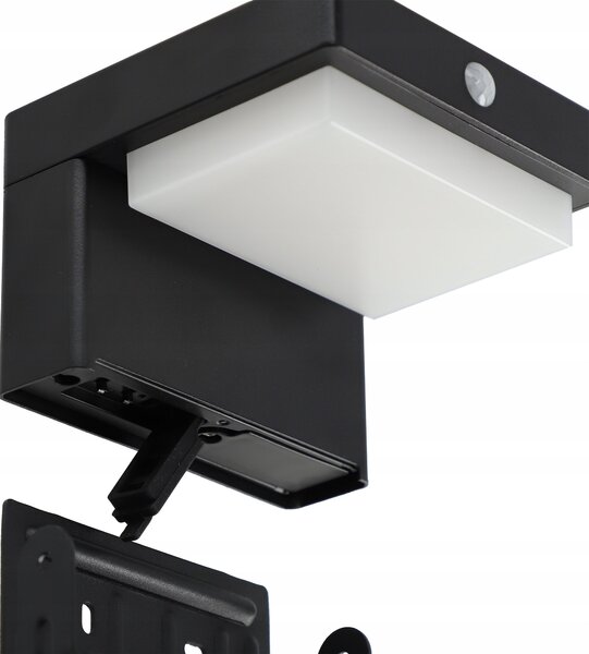 LED fasádní svítidlo 5 W, 400 lm, pohybové čidlo, IP44, teplá bílá, 11,5 × 8 × 12 cm