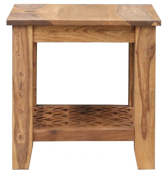Odkládací stolek Mira 45x45x45 z indického masivu palisandr