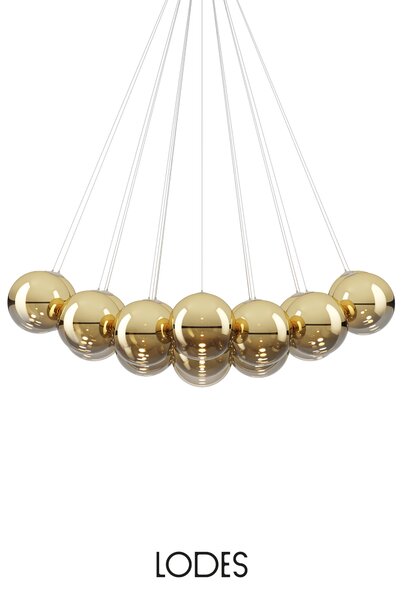 Lodes Designové závěsné LED svítidlo RANDOM CLOUD, 23x ø28cm, š. 172 cm, CRI90 Barva: Sněhově bílá, Teplota světla: 3000K - teplá bílá