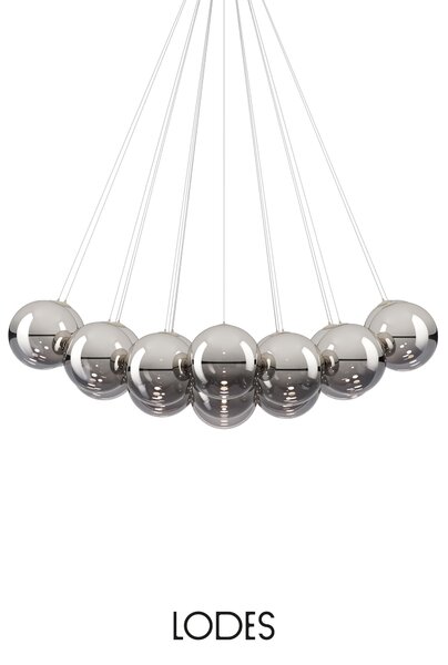 Lodes Designové závěsné LED svítidlo RANDOM CLOUD, 23x ø28cm, š. 172 cm, CRI90 Barva: Sněhově bílá, Teplota světla: 3000K - teplá bílá