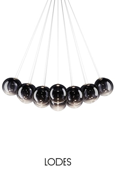 Lodes Designové závěsné LED svítidlo RANDOM CLOUD, 23x ø28cm, š. 172 cm, CRI90 Barva: Sněhově bílá, Teplota světla: 3000K - teplá bílá