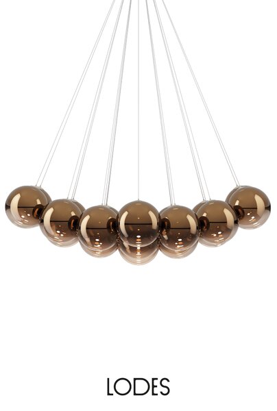 Lodes Designové závěsné LED svítidlo RANDOM CLOUD, 23x ø28cm, š. 172 cm, CRI90 Barva: Sněhově bílá, Teplota světla: 3000K - teplá bílá