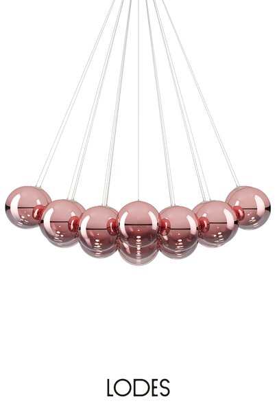 Lodes Designové závěsné LED svítidlo RANDOM CLOUD, 23x ø28cm, š. 172 cm, CRI90 Barva: Sněhově bílá, Teplota světla: 3000K - teplá bílá