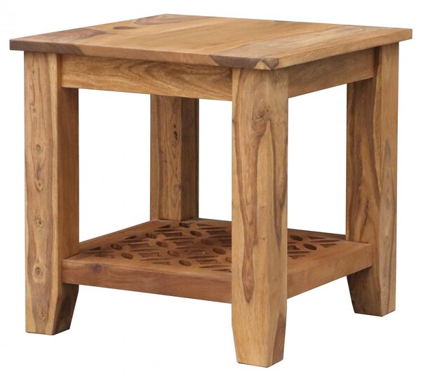 Odkládací stolek Mira 45x45x45 z indického masivu palisandr