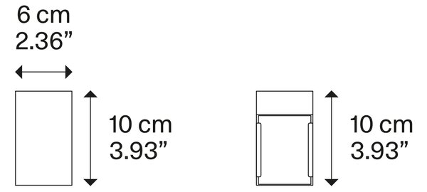 Lodes Nástěnné LED svítidlo LASER, 16W, 10x10 cm, CRI92 Barva: Bílá, Teplota světla: 3000K - teplá bílá