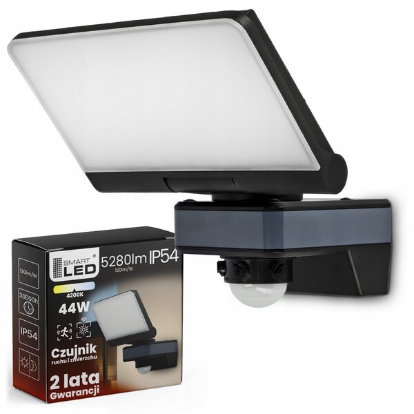 LED nástěnné svítidlo 44 W, 5280 lm, neutrální bílá, IP54
